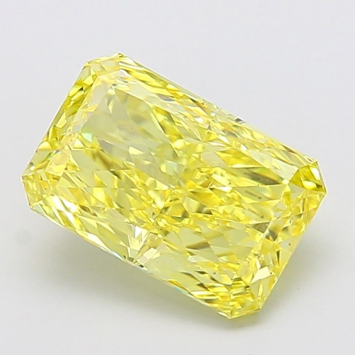 Loose Diamond - RADIANT 4.57ct Fancy Vivid Yellow VS1: Loose Diamond - RADIANT 4.57ct Fancy Vivid Yellow VS1 Source: This is a real non-mined Diamond that has been grown in a lab Shape: RADIANT Carats: 4.57 Color: Fancy Vivid Yellow Certification: IGI Vid