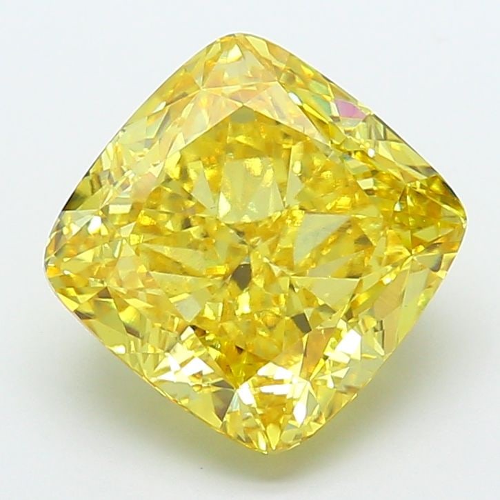 Loose Diamond - CUSHION MODIFIED 7.02ct Fancy Vivid Yellow VS1: Loose Diamond - CUSHION MODIFIED 7.02ct Fancy Vivid Yellow VS1 Source: This is a real non-mined Diamond that has been grown in a lab Shape: CUSHION MODIFIED Carats: 7.02 Color: Fancy Vivid Yellow Cert