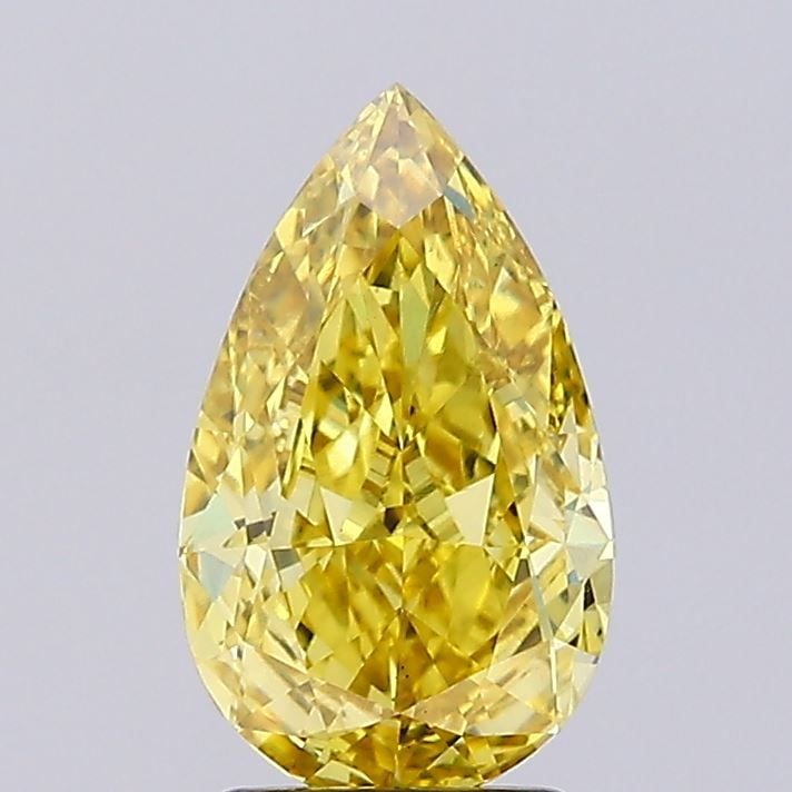 Loose Diamond - PEAR 2.75ct Fancy Vivid Brownish Yellow VS1: Loose Diamond - PEAR 2.75ct Fancy Vivid Brownish Yellow VS1 Source: This is a real non-mined Diamond that has been grown in a lab Shape: PEAR Carats: 2.75 Color: Fancy Vivid Brownish Yellow Certificat