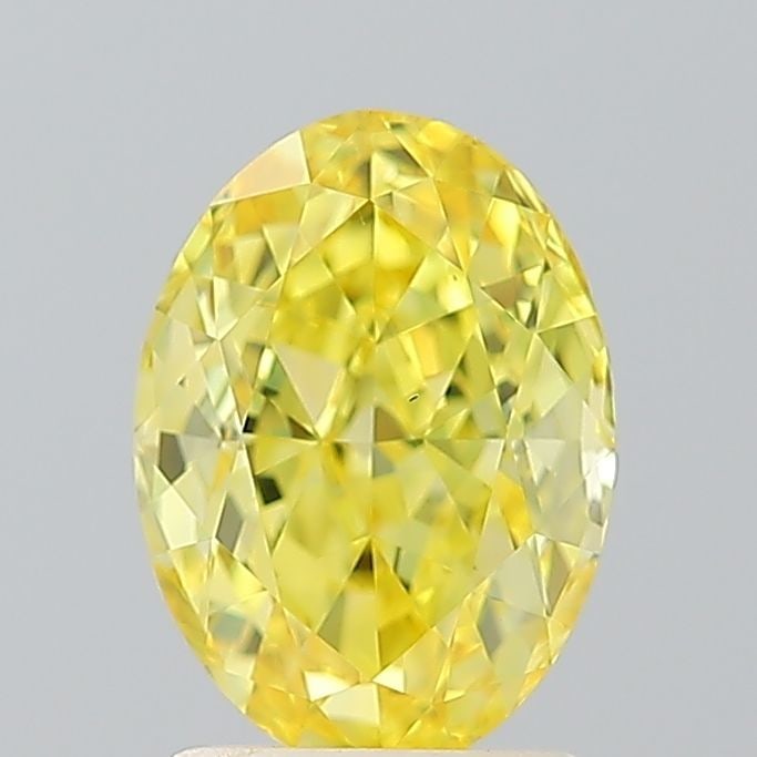 Loose Diamond - OVAL 2.0ct Fancy Vivid Yellow VS1: Loose Diamond - OVAL 2.0ct Fancy Vivid Yellow VS1 Source: This is a real non-mined Diamond that has been grown in a lab Shape: OVAL Carats: 2.0 Color: Fancy Vivid Yellow Certification: IGI Video: