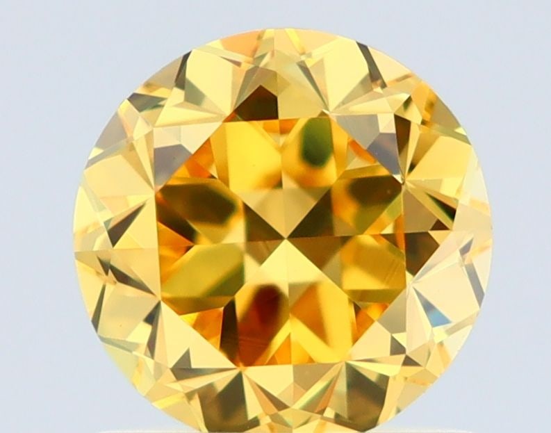 Loose Diamond - ROUND 1.02ct Fancy Vivid Yellow VVS2: Loose Diamond - ROUND 1.02ct Fancy Vivid Yellow VVS2 Source: Natural Shape: ROUND Carats: 1.02 Color: Fancy Vivid Yellow Certification: GIA Video: