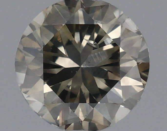 Loose Diamond - ROUND 0.55ct Fancy Greenish Yellow Gray (1 of 1)