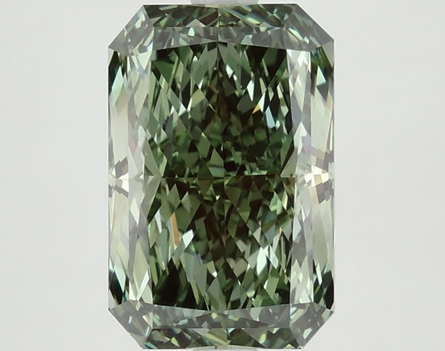 Loose Diamond - RADIANT 3.43ct Fancy Vivid Green VS1: Loose Diamond - RADIANT 3.43ct Fancy Vivid Green VS1 Source: This is a real non-mined Diamond that has been grown in a lab Shape: RADIANT Carats: 3.43 Color: Fancy Vivid Green Certification: NONE The 