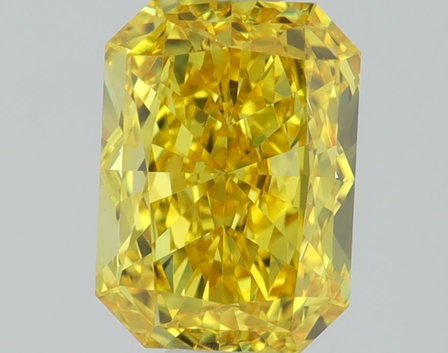 Loose Diamond - RADIANT 1.07ct Fancy Vivid Yellow VS1: Loose Diamond - RADIANT 1.07ct Fancy Vivid Yellow VS1 Source: This is a real non-mined Diamond that has been grown in a lab Shape: RADIANT Carats: 1.07 Color: Fancy Vivid Yellow Certification: IGI Vid