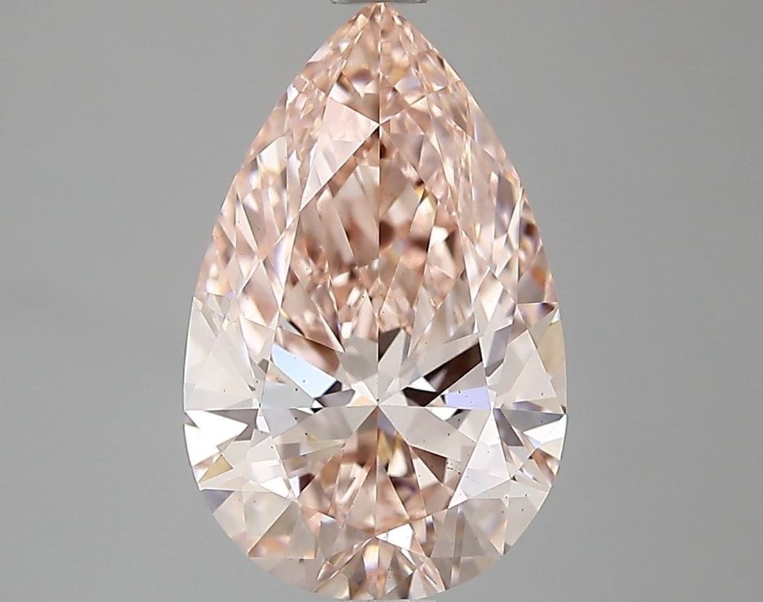 Loose Diamond - PEAR 2.23ct Fancy Vivid Pink VS2: Loose Diamond - PEAR 2.23ct Fancy Vivid Pink VS2 Source: This is a real non-mined Diamond that has been grown in a lab Shape: PEAR Carats: 2.23 Color: Fancy Vivid Pink Certification: IGI Video: