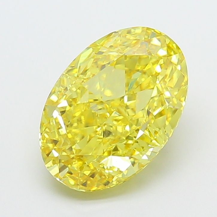 Loose Diamond - OVAL 3.53ct Fancy Vivid Yellow VS1: Loose Diamond - OVAL 3.53ct Fancy Vivid Yellow VS1 Source: This is a real non-mined Diamond that has been grown in a lab Shape: OVAL Carats: 3.53 Color: Fancy Vivid Yellow Certification: IGI Video: