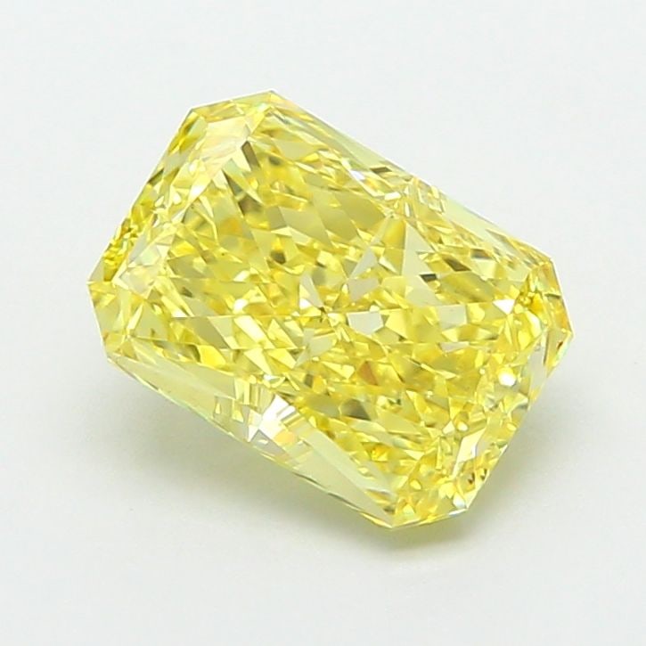 Loose Diamond - RADIANT 2.02ct Fancy Intense Yellow VS1: Loose Diamond - RADIANT 2.02ct Fancy Intense Yellow VS1 Source: This is a real non-mined Diamond that has been grown in a lab Shape: RADIANT Carats: 2.02 Color: Fancy Intense Yellow Certification: IGI