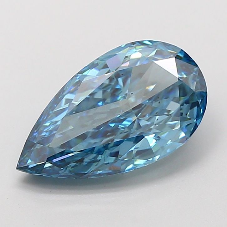 Loose Diamond - PEAR 2.81ct Fancy Vivid Blue VS2: Loose Diamond - PEAR 2.81ct Fancy Vivid Blue VS2 Source: This is a real non-mined Diamond that has been grown in a lab Shape: PEAR Carats: 2.81 Color: Fancy Vivid Blue Certification: IGI Video: