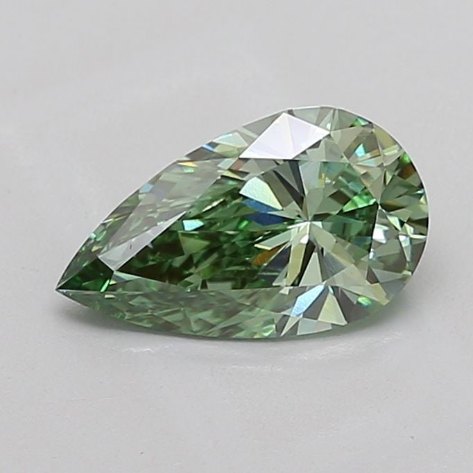 Loose Diamond - PEAR 1.53ct Fancy Vivid Green VS1: Loose Diamond - PEAR 1.53ct Fancy Vivid Green VS1 Source: This is a real non-mined Diamond that has been grown in a lab Shape: PEAR Carats: 1.53 Color: Fancy Vivid Green Certification: IGI Video: