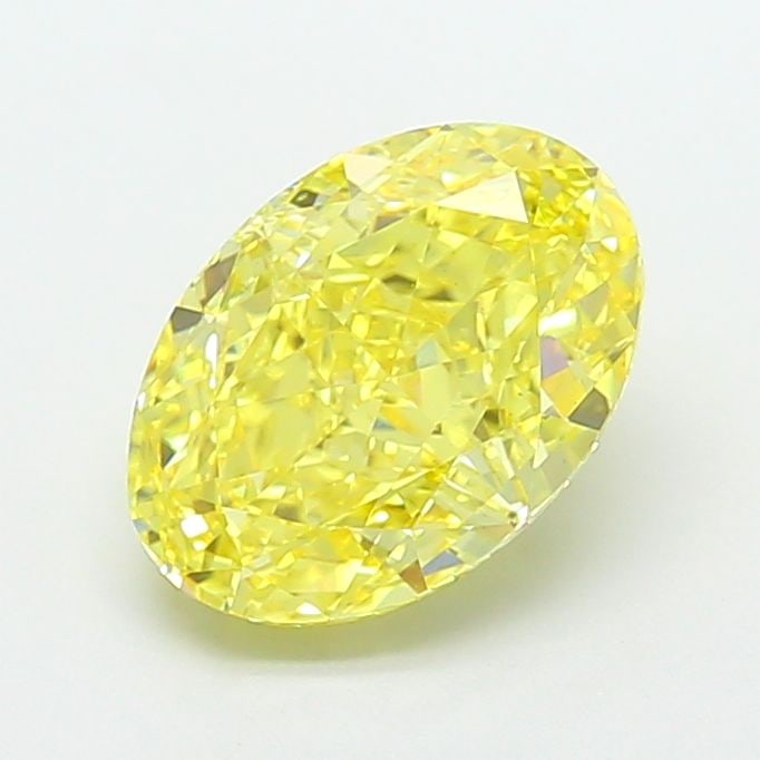 Loose Diamond - OVAL 3.53ct Fancy Intense Yellow VS1: Loose Diamond - OVAL 3.53ct Fancy Intense Yellow VS1 Source: This is a real non-mined Diamond that has been grown in a lab Shape: OVAL Carats: 3.53 Color: Fancy Intense Yellow Certification: IGI Video