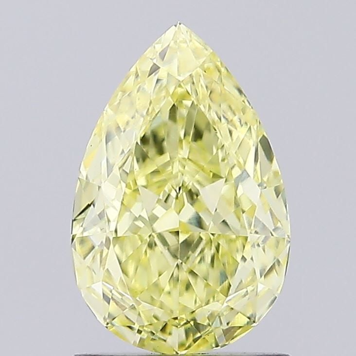 Loose Diamond - PEAR 1.37ct Fancy Intense Yellow VVS2: Loose Diamond - PEAR 1.37ct Fancy Intense Yellow VVS2 Source: This is a real non-mined Diamond that has been grown in a lab Shape: PEAR Carats: 1.37 Color: Fancy Intense Yellow Certification: IGI Vide