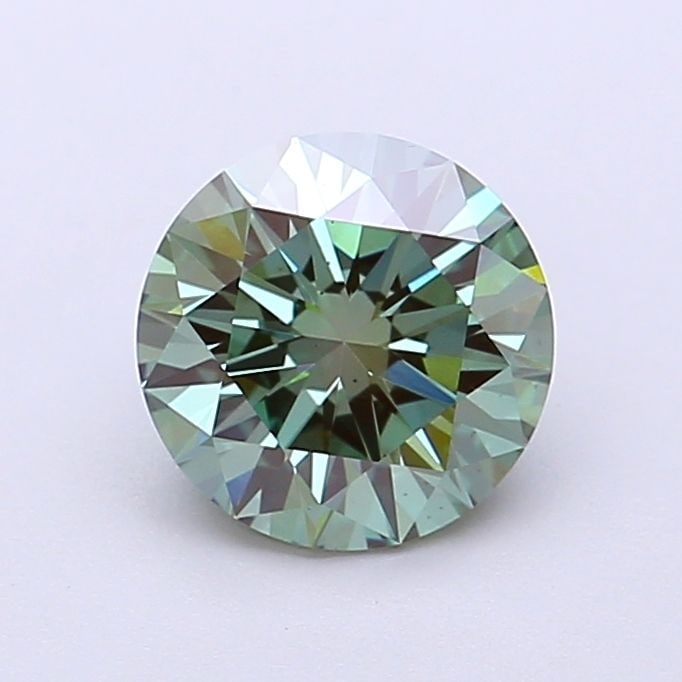 Loose Diamond - ROUND 1.41ct Fancy Vivid Green VS2: Loose Diamond - ROUND 1.41ct Fancy Vivid Green VS2 Source: This is a real non-mined Diamond that has been grown in a lab Shape: ROUND Carats: 1.41 Color: Fancy Vivid Green Certification: IGI Video: