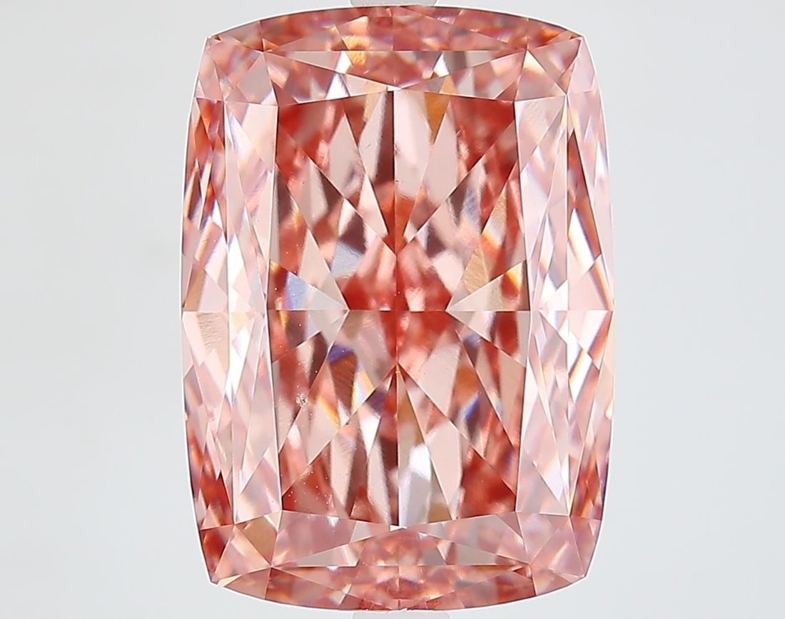 Loose Diamond - CUSHION MODIFIED 10.04ct Fancy Vivid Pink VS1: Loose Diamond - CUSHION MODIFIED 10.04ct Fancy Vivid Pink VS1 Source: This is a real non-mined Diamond that has been grown in a lab Shape: CUSHION MODIFIED Carats: 10.04 Color: Fancy Vivid Pink Certif