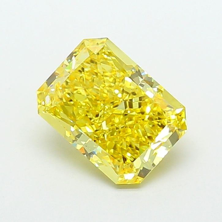 Loose Diamond - RADIANT 5.03ct Fancy Vivid Yellow VS2: Loose Diamond - RADIANT 5.03ct Fancy Vivid Yellow VS2 Source: This is a real non-mined Diamond that has been grown in a lab Shape: RADIANT Carats: 5.03 Color: Fancy Vivid Yellow Certification: IGI The