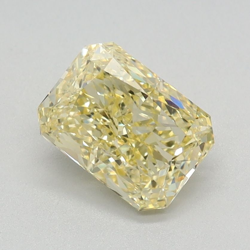 Loose Diamond - RADIANT 1.18ct Fancy Intense Yellow VVS2: Loose Diamond - RADIANT 1.18ct Fancy Intense Yellow VVS2 Source: This is a real non-mined Diamond that has been grown in a lab Shape: RADIANT Carats: 1.18 Color: Fancy Intense Yellow Certification: IG
