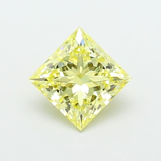 Loose Diamond - PRINCESS 2.08ct Fancy Intense Yellow VS1: Loose Diamond - PRINCESS 2.08ct Fancy Intense Yellow VS1 Source: This is a real non-mined Diamond that has been grown in a lab Shape: PRINCESS Carats: 2.08 Color: Fancy Intense Yellow Certification: I