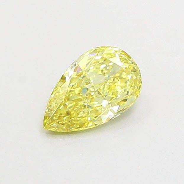 Loose Diamond - PEAR 0.57ct Fancy Intense Yellow VS1: Loose Diamond - PEAR 0.57ct Fancy Intense Yellow VS1 Source: This is a real non-mined Diamond that has been grown in a lab Shape: PEAR Carats: 0.57 Color: Fancy Intense Yellow Certification: IGI The D