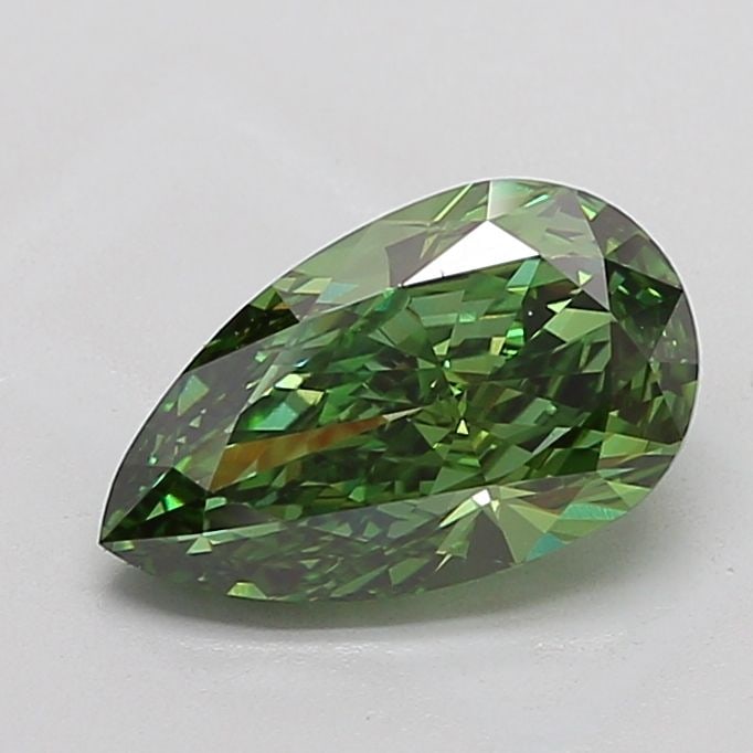 Loose Diamond - PEAR 3.04ct Fancy Vivid Green VS1: Loose Diamond - PEAR 3.04ct Fancy Vivid Green VS1 Source: This is a real non-mined Diamond that has been grown in a lab Shape: PEAR Carats: 3.04 Color: Fancy Vivid Green Certification: IGI Video: