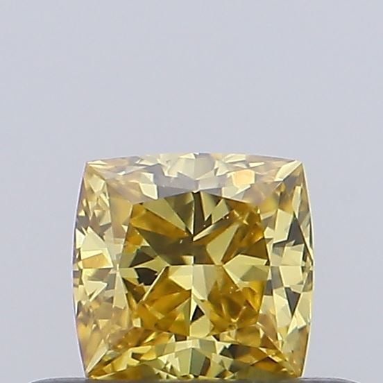 Loose Diamond - CUSHION MODIFIED 0.29ct Fancy Intense Yellow VS1: Loose Diamond - CUSHION MODIFIED 0.29ct Fancy Intense Yellow VS1 Source: This is a real non-mined Diamond that has been grown in a lab Shape: CUSHION MODIFIED Carats: 0.29 Color: Fancy Intense Yellow 