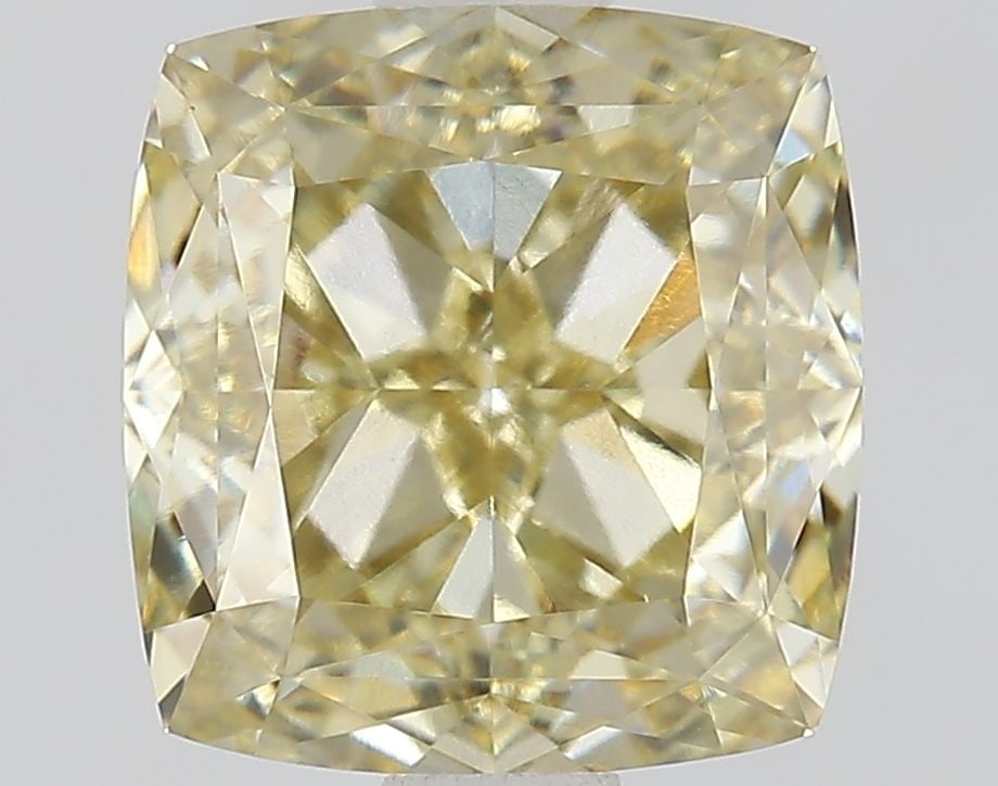 Loose Diamond - CUSHION MODIFIED 2.0ct Fancy Yellow VVS2: Loose Diamond - CUSHION MODIFIED 2.0ct Fancy Yellow VVS2 Source: This is a real non-mined Diamond that has been grown in a lab Shape: CUSHION MODIFIED Carats: 2.0 Color: Fancy Yellow Certification: IG