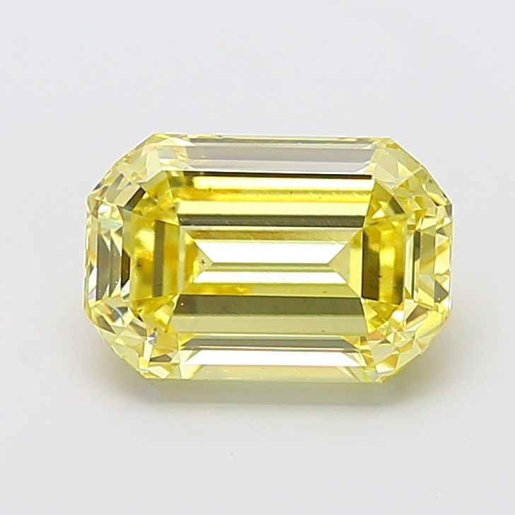 Loose Diamond - EMERALD 3.6ct Fancy Yellow VS2: Loose Diamond - EMERALD 3.6ct Fancy Yellow VS2 Source: This is a real non-mined Diamond that has been grown in a lab Shape: EMERALD Carats: 3.6 Color: Fancy Yellow Certification: IGI Video: