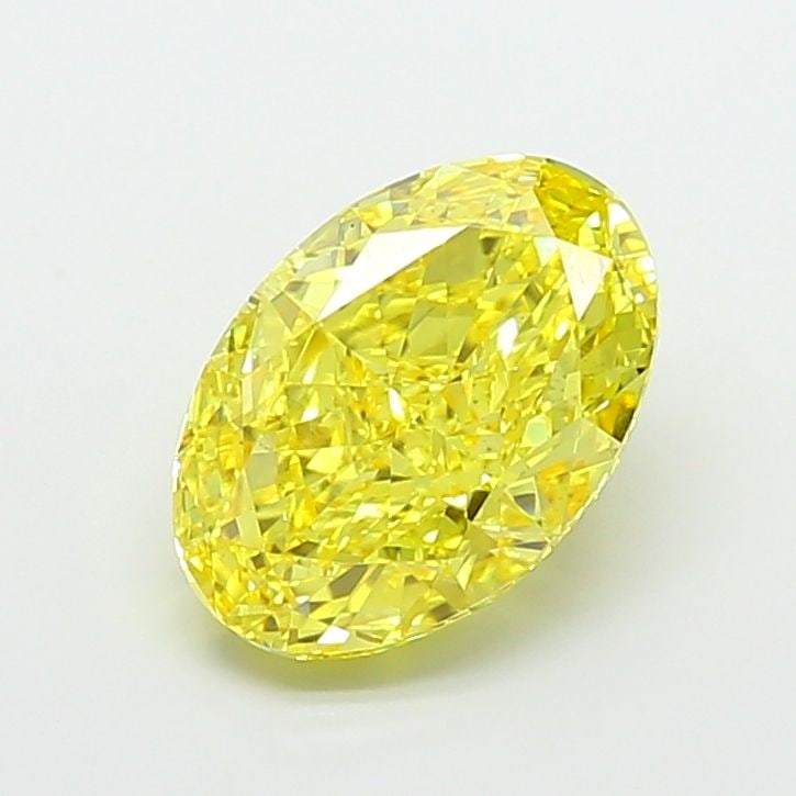 Loose Diamond - OVAL 7.01ct Fancy Vivid Yellow VS2: Loose Diamond - OVAL 7.01ct Fancy Vivid Yellow VS2 Source: This is a real non-mined Diamond that has been grown in a lab Shape: OVAL Carats: 7.01 Color: Fancy Vivid Yellow Certification: IGI Video: