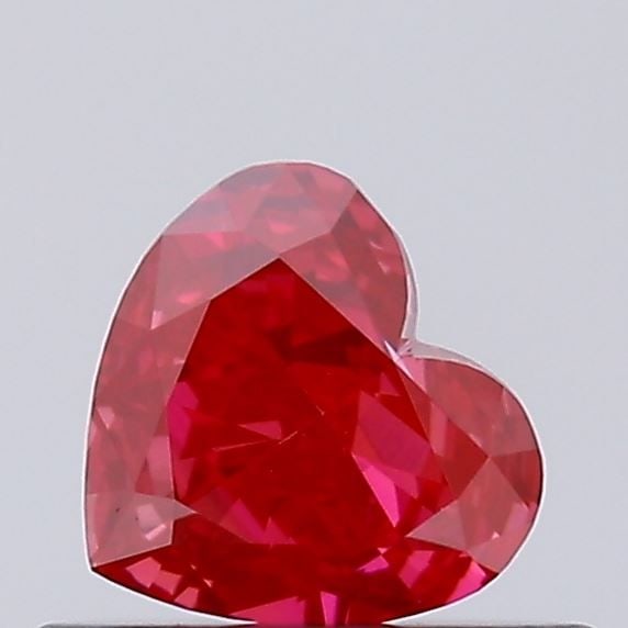 Loose Diamond - HEART 0.36ct Fancy Vivid Red VS1: Loose Diamond - HEART 0.36ct Fancy Vivid Red VS1 Source: This is a real non-mined Diamond that has been grown in a lab Shape: HEART Carats: 0.36 Color: Fancy Vivid Red Certification: NONE Video: