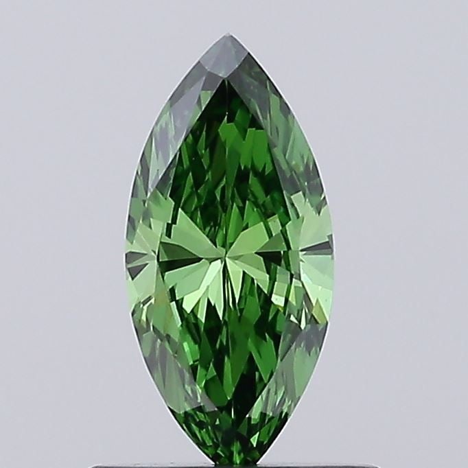 Loose Diamond - MARQUISE 0.54ct Fancy Vivid Green VS1: Loose Diamond - MARQUISE 0.54ct Fancy Vivid Green VS1 Source: This is a real non-mined Diamond that has been grown in a lab Shape: MARQUISE Carats: 0.54 Color: Fancy Vivid Green Certification: NONE Vi