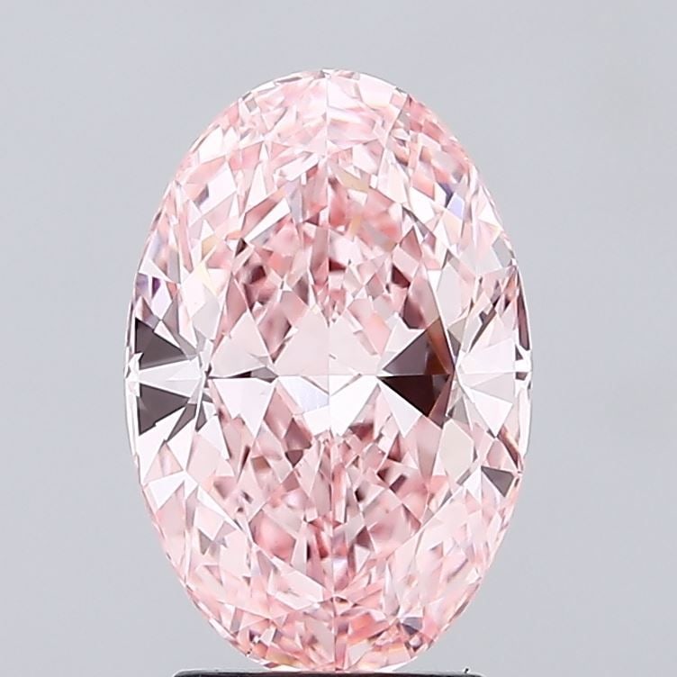 Loose Diamond - OVAL 3.02ct Fancy Vivid Pink VVS2: Loose Diamond - OVAL 3.02ct Fancy Vivid Pink VVS2 Source: This is a real non-mined Diamond that has been grown in a lab Shape: OVAL Carats: 3.02 Color: Fancy Vivid Pink Certification: IGI Video: