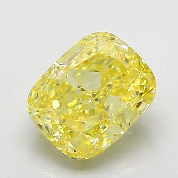 Loose Diamond - CUSHION MODIFIED 1.52ct Fancy Yellow VS1: Loose Diamond - CUSHION MODIFIED 1.52ct Fancy Yellow VS1 Source: This is a real non-mined Diamond that has been grown in a lab Shape: CUSHION MODIFIED Carats: 1.52 Color: Fancy Yellow Certification: I