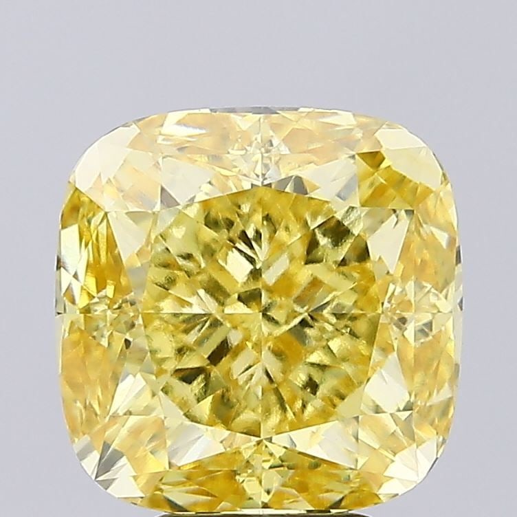 Loose Diamond - CUSHION MODIFIED 6.51ct Fancy Vivid Yellow VVS2: Loose Diamond - CUSHION MODIFIED 6.51ct Fancy Vivid Yellow VVS2 Source: This is a real non-mined Diamond that has been grown in a lab Shape: CUSHION MODIFIED Carats: 6.51 Color: Fancy Vivid Yellow Cer