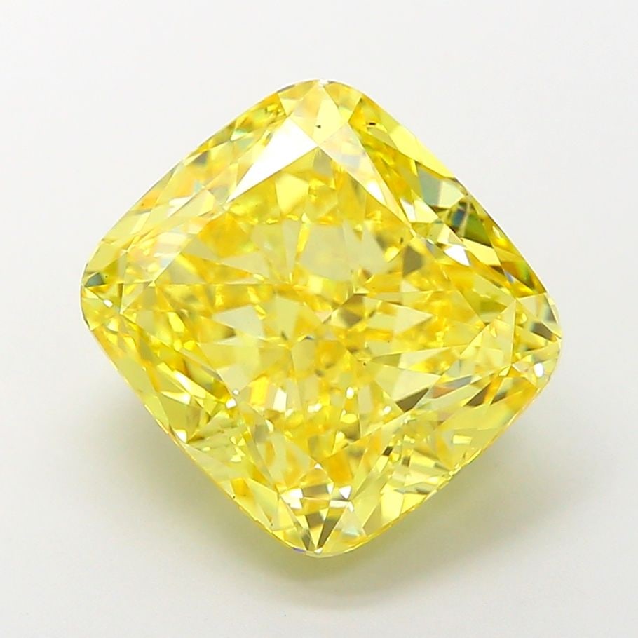 Loose Diamond - CUSHION MODIFIED 7.51ct Fancy Vivid Yellow VS2: Loose Diamond - CUSHION MODIFIED 7.51ct Fancy Vivid Yellow VS2 Source: This is a real non-mined Diamond that has been grown in a lab Shape: CUSHION MODIFIED Carats: 7.51 Color: Fancy Vivid Yellow Cert