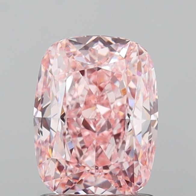 Loose Diamond - CUSHION MODIFIED 2.02ct Fancy Vivid Pink VS1: Loose Diamond - CUSHION MODIFIED 2.02ct Fancy Vivid Pink VS1 Source: This is a real non-mined Diamond that has been grown in a lab Shape: CUSHION MODIFIED Carats: 2.02 Color: Fancy Vivid Pink Certific