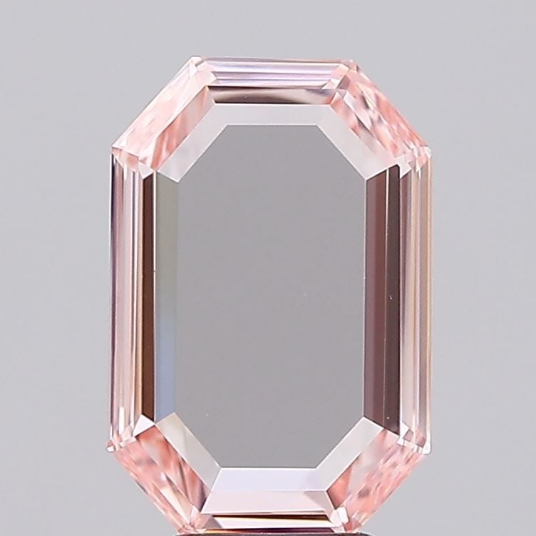Loose Diamond - EMERALD 2.82ct Fancy Pink VVS2: Loose Diamond - EMERALD 2.82ct Fancy Pink VVS2 Source: This is a real non-mined Diamond that has been grown in a lab Shape: EMERALD Carats: 2.82 Color: Fancy Pink Certification: IGI Video: