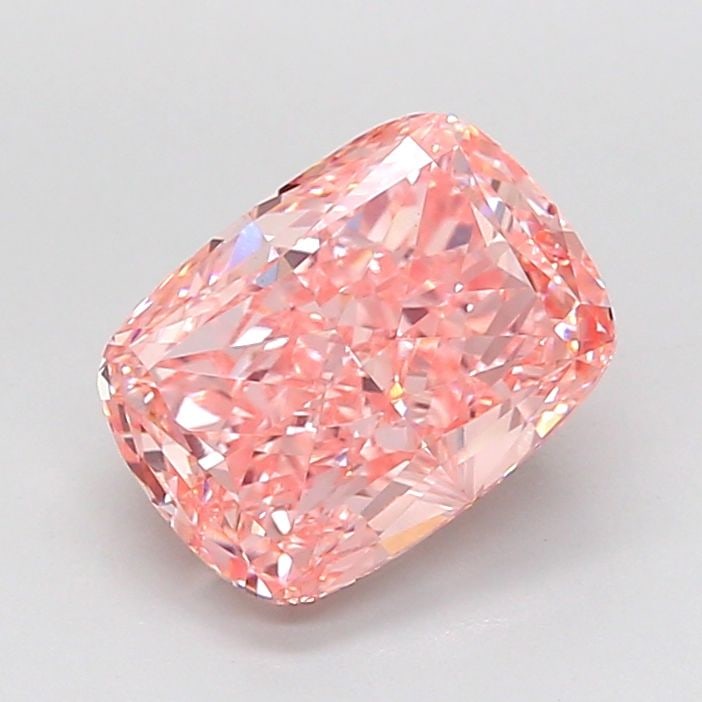 Loose Diamond - CUSHION MODIFIED 2.7ct Fancy Vivid Pink VVS2: Loose Diamond - CUSHION MODIFIED 2.7ct Fancy Vivid Pink VVS2 Source: This is a real non-mined Diamond that has been grown in a lab Shape: CUSHION MODIFIED Carats: 2.7 Color: Fancy Vivid Pink Certifica