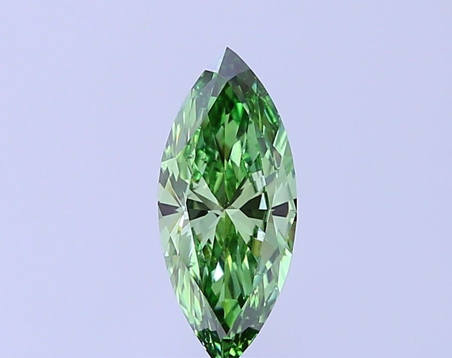 Loose Diamond - MARQUISE 1.04ct Fancy Vivid Green VS1: Loose Diamond - MARQUISE 1.04ct Fancy Vivid Green VS1 Source: This is a real non-mined Diamond that has been grown in a lab Shape: MARQUISE Carats: 1.04 Color: Fancy Vivid Green Certification: IGI Vid
