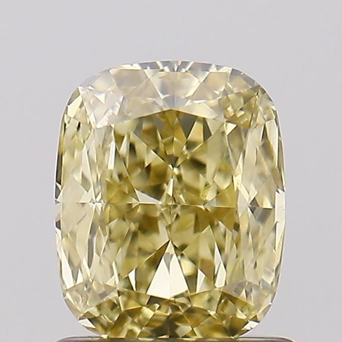 Loose Diamond - CUSHION MODIFIED 1.0ct Fancy Yellow VVS2: Loose Diamond - CUSHION MODIFIED 1.0ct Fancy Yellow VVS2 Source: This is a real non-mined Diamond that has been grown in a lab Shape: CUSHION MODIFIED Carats: 1.0 Color: Fancy Yellow Certification: IG