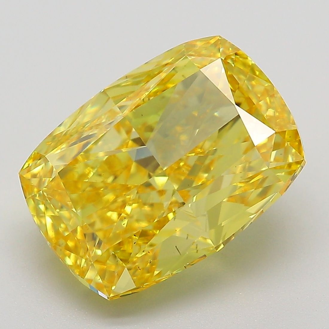 Loose Diamond - CUSHION MODIFIED 7.13ct Fancy Vivid Yellow VS2: Loose Diamond - CUSHION MODIFIED 7.13ct Fancy Vivid Yellow VS2 Source: This is a real non-mined Diamond that has been grown in a lab Shape: CUSHION MODIFIED Carats: 7.13 Color: Fancy Vivid Yellow Cert