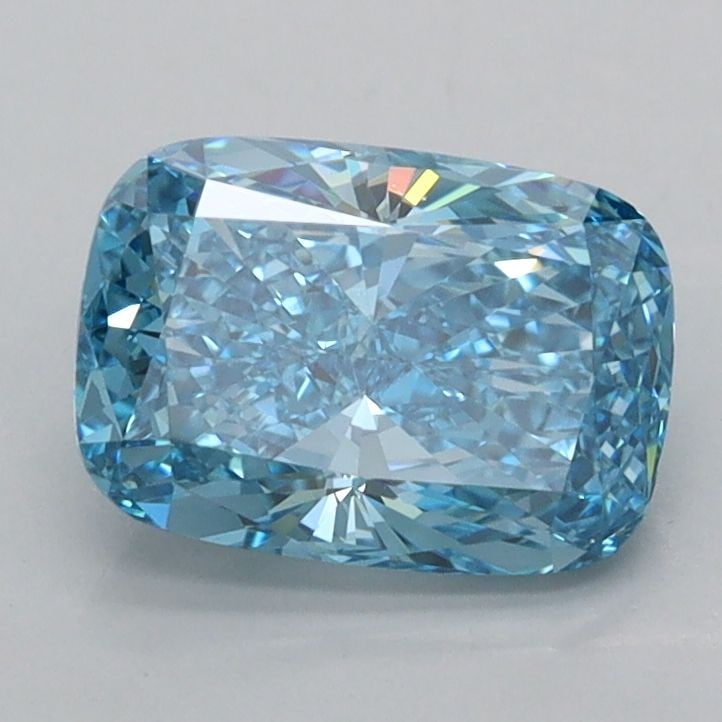 Loose Diamond - CUSHION MODIFIED 1.5ct Fancy Vivid Blue VVS1: Loose Diamond - CUSHION MODIFIED 1.5ct Fancy Vivid Blue VVS1 Source: This is a real non-mined Diamond that has been grown in a lab Shape: CUSHION MODIFIED Carats: 1.5 Color: Fancy Vivid Blue Certifica