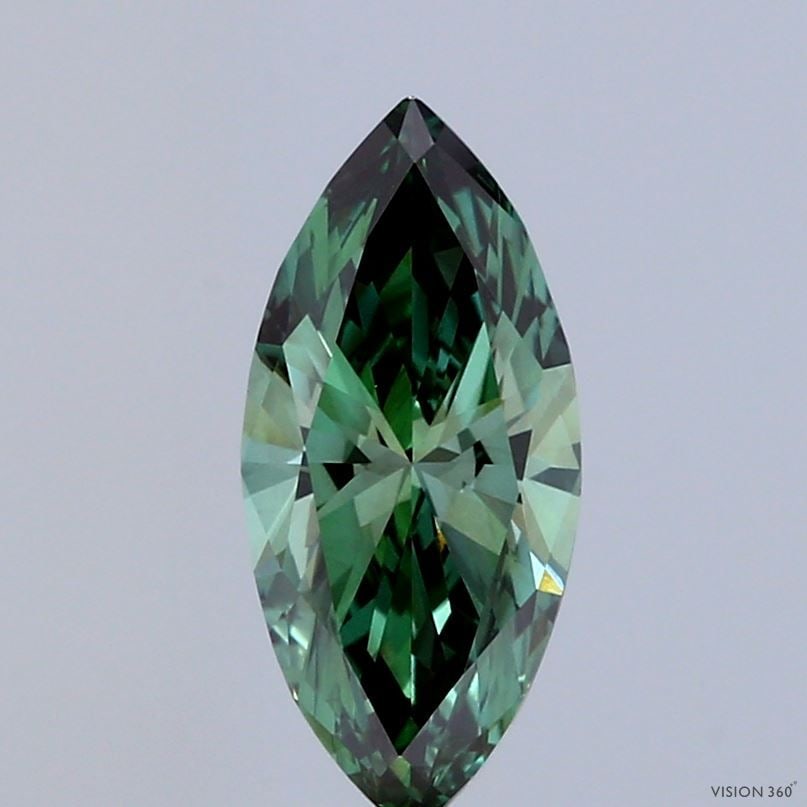 Loose Diamond - MARQUISE 1.04ct Fancy Vivid Green VS1: Loose Diamond - MARQUISE 1.04ct Fancy Vivid Green VS1 Source: This is a real non-mined Diamond that has been grown in a lab Shape: MARQUISE Carats: 1.04 Color: Fancy Vivid Green Certification: IGI Vid