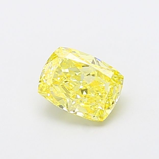 Loose Diamond - CUSHION MODIFIED 1.03ct Fancy Vivid Yellow VS1: Loose Diamond - CUSHION MODIFIED 1.03ct Fancy Vivid Yellow VS1 Source: This is a real non-mined Diamond that has been grown in a lab Shape: CUSHION MODIFIED Carats: 1.03 Color: Fancy Vivid Yellow Cert
