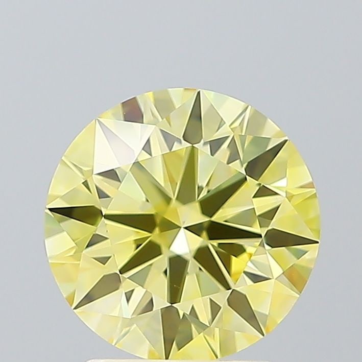 Ideal Loose Diamond - ROUND 2.02ct Fancy Intense Yellow VS1: Ideal Loose Diamond - ROUND 2.02ct Fancy Intense Yellow VS1 Source: This is a real non-mined Diamond that has been grown in a lab Shape: ROUND Carats: 2.02 Color: Fancy Intense Yellow Certification: I