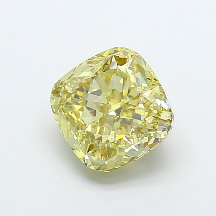 Loose Diamond - CUSHION MODIFIED 2.55ct Fancy Yellow VS2: Loose Diamond - CUSHION MODIFIED 2.55ct Fancy Yellow VS2 Source: This is a real non-mined Diamond that has been grown in a lab Shape: CUSHION MODIFIED Carats: 2.55 Color: Fancy Yellow Certification: I