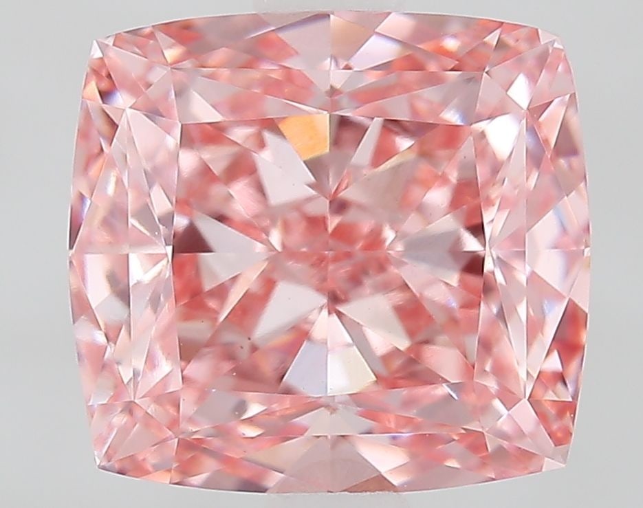 Loose Diamond - CUSHION MODIFIED 2.71ct Fancy Vivid Pink VS1: Loose Diamond - CUSHION MODIFIED 2.71ct Fancy Vivid Pink VS1 Source: This is a real non-mined Diamond that has been grown in a lab Shape: CUSHION MODIFIED Carats: 2.71 Color: Fancy Vivid Pink Certific