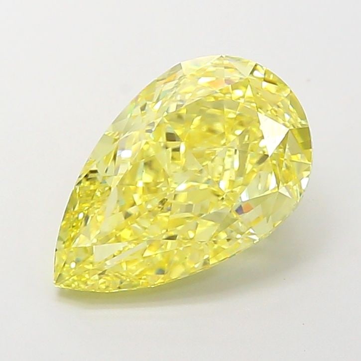Loose Diamond - PEAR 4.02ct Fancy Vivid Yellow VS1: Loose Diamond - PEAR 4.02ct Fancy Vivid Yellow VS1 Source: This is a real non-mined Diamond that has been grown in a lab Shape: PEAR Carats: 4.02 Color: Fancy Vivid Yellow Certification: IGI Video: