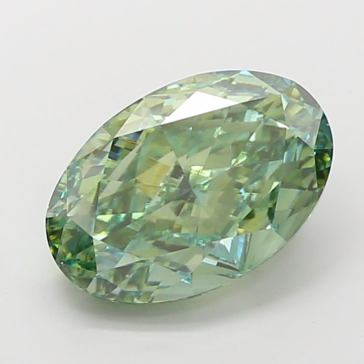 Loose Diamond - OVAL 7.1ct Fancy Vivid Green VVS2 (1 of 1)