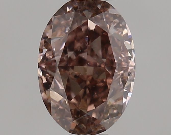 Loose Diamond - OVAL 0.53ct Fancy Dark Pinkish Brown SI2: Loose Diamond - OVAL 0.53ct Fancy Dark Pinkish Brown SI2 Source: Natural Shape: OVAL Carats: 0.53 Color: Fancy Dark Pinkish Brown Certification: NONE Video: