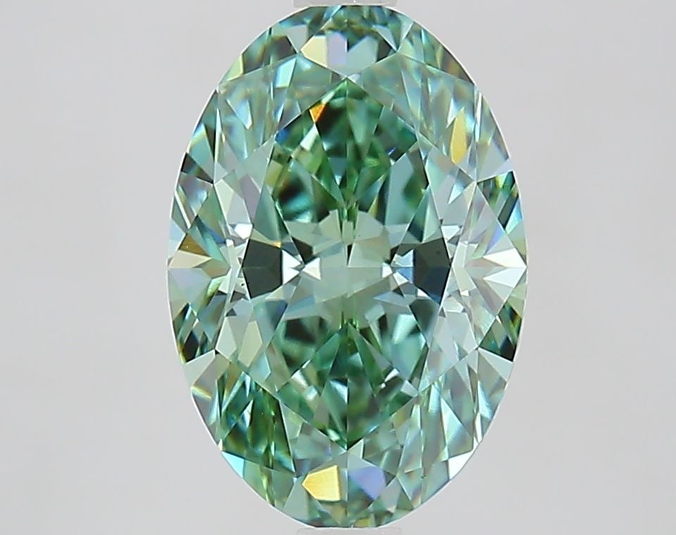 Loose Diamond - OVAL 2.59ct Fancy Vivid Green VS1: Loose Diamond - OVAL 2.59ct Fancy Vivid Green VS1 Source: This is a real non-mined Diamond that has been grown in a lab Shape: OVAL Carats: 2.59 Color: Fancy Vivid Green Certification: IGI Video: