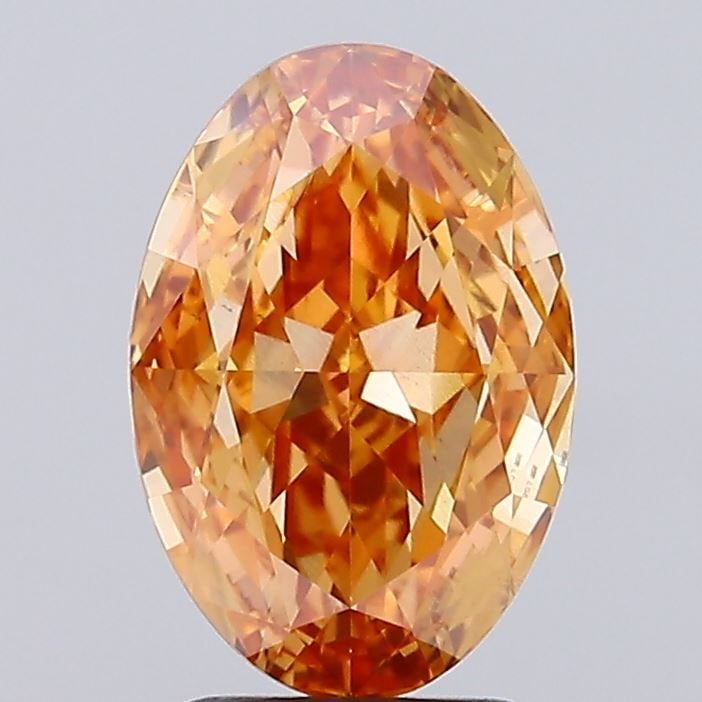 Loose Diamond - OVAL 3.03ct Fancy Intense Brownish Orange VS1: Loose Diamond - OVAL 3.03ct Fancy Intense Brownish Orange VS1 Source: This is a real non-mined Diamond that has been grown in a lab Shape: OVAL Carats: 3.03 Color: Fancy Intense Brownish Orange Certif