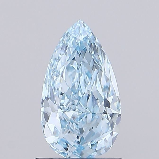 Loose Diamond - PEAR 0.96ct Fancy Vivid Blue VVS2: Loose Diamond - PEAR 0.96ct Fancy Vivid Blue VVS2 Source: This is a real non-mined Diamond that has been grown in a lab Shape: PEAR Carats: 0.96 Color: Fancy Vivid Blue Certification: IGI Video: